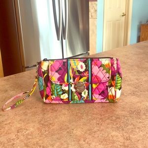 Vera Bradley Clutch with wrist strap